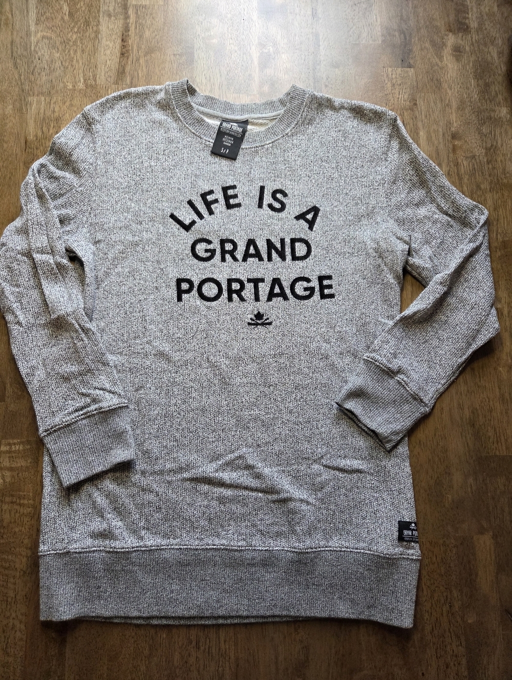 Hudson's Bay Grand Portage Heathered Gray Crewneck